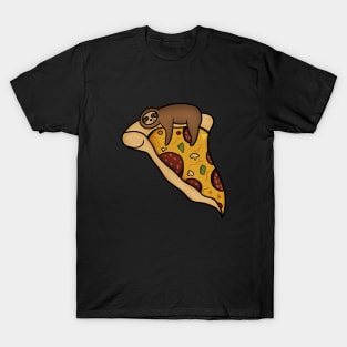 Pizza Sloth, Pizza Slice T-Shirt